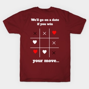 Tic Tac Toe Love game T-Shirt